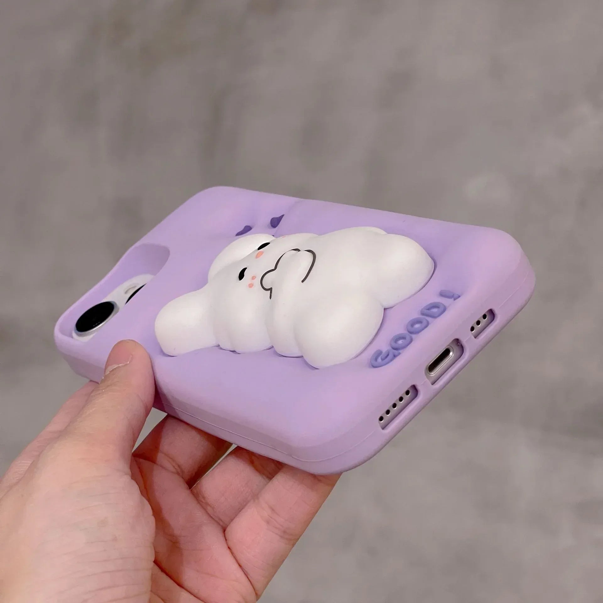 Purple Bunny Silicone Soft iPhone Case - Viexta