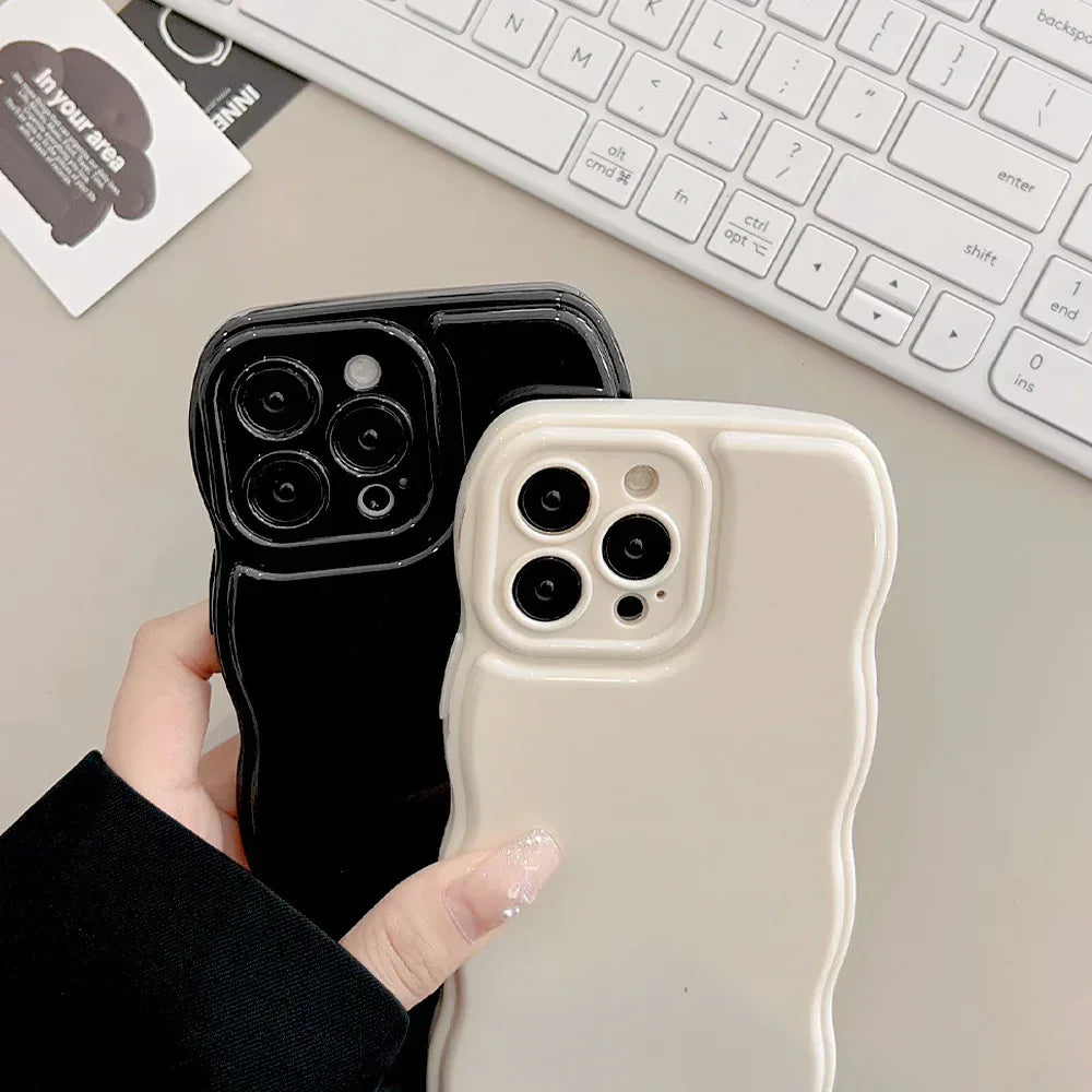 solid-color-air-cushion-silicone-iphone-case - Viexta