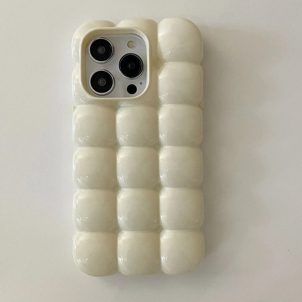 Solid Color Macarons Egg Waffle iPhone Case - Viexta