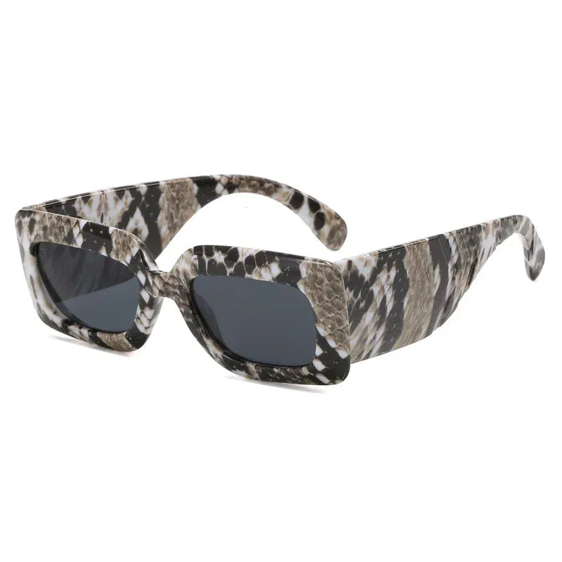 Retro Snake-pattern Sunglasses - Viexta