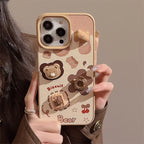 3D Cookie Bear iPhone Case In Leather Style - Viexta