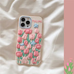 ins-tulip-flower-butterfly-iphone-case - Viexta