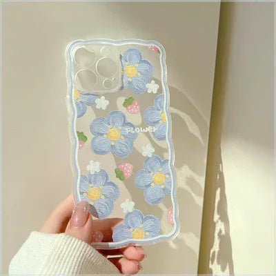 Flower iPhone Wavy edge case - Viexta