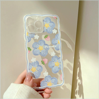 Flower iPhone Wavy edge case