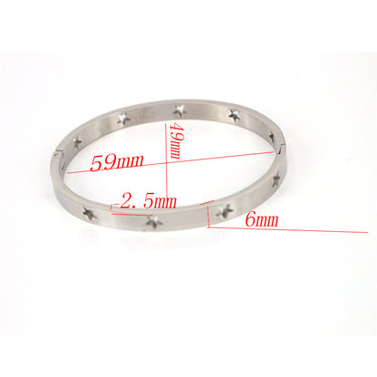 Stainless Steel Hollow XINGX Bracelet