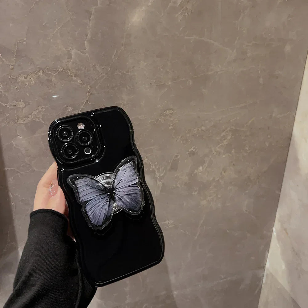 Butterfly Stand Silicone iPhone Case - Viexta