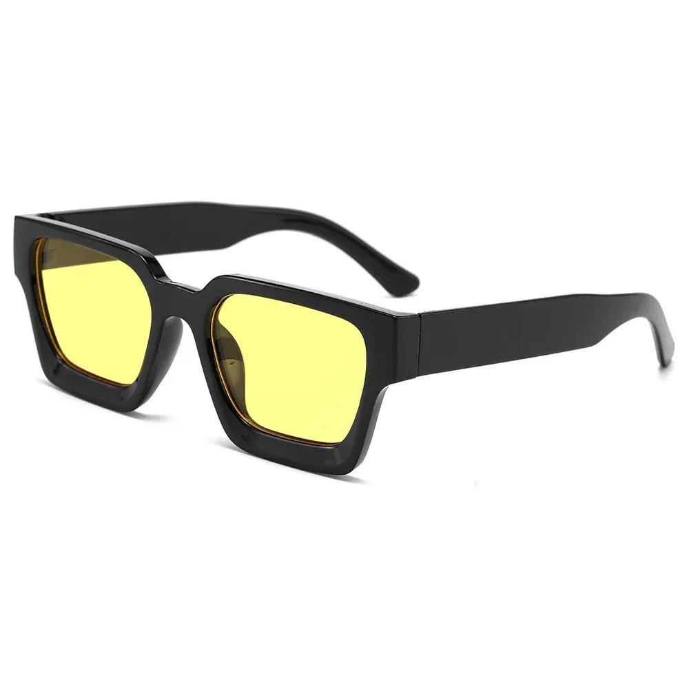 Classic Thick Square Frame Sunglasses - Viexta