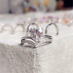 heart-shaped-zircon-diamond-engagement-ring - Viexta
