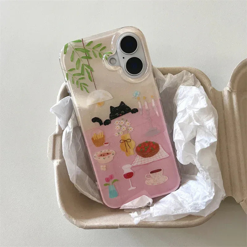 Cat Chain-compatible iPhone Case - Viexta