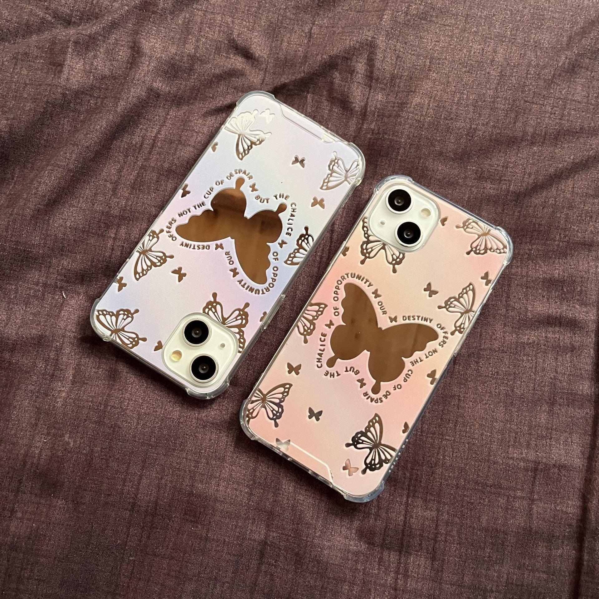 colorized-butterfly-mirror-iphone-case - Viexta