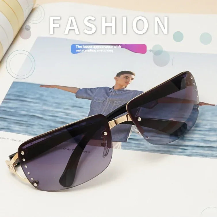 metal-large-uv-proof-frameless-sun-glasses - Viexta