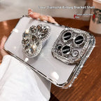 silicone-edge-diamond-love-bracket-iphone-case - Viexta