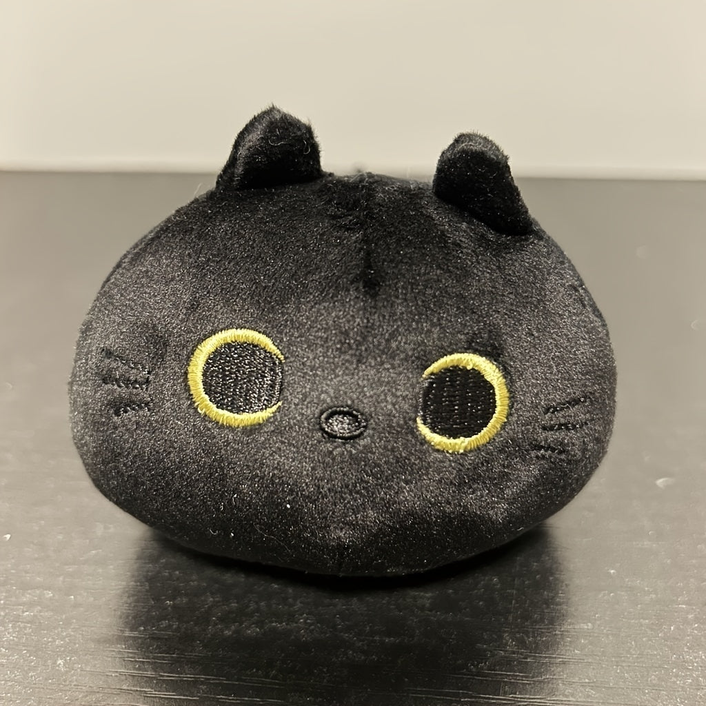 Fluffy Black Cat Plush Toys