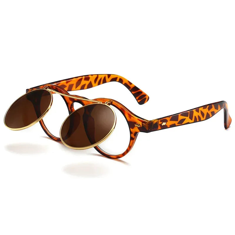 Women's Plastic Retro Flip Sunglasses - Viexta