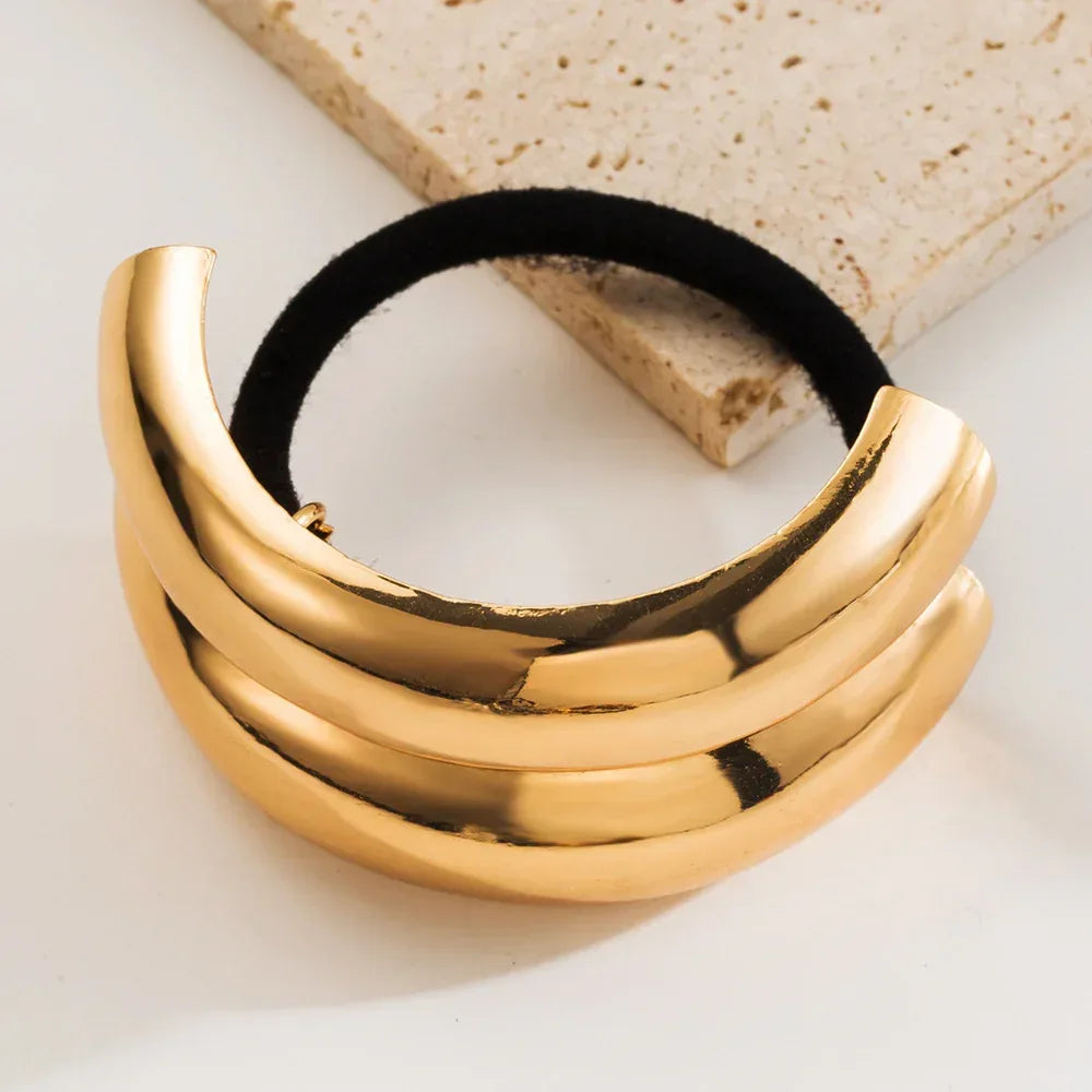 Temperamental Cold Style Metal Twist Hair Accessories - Viexta