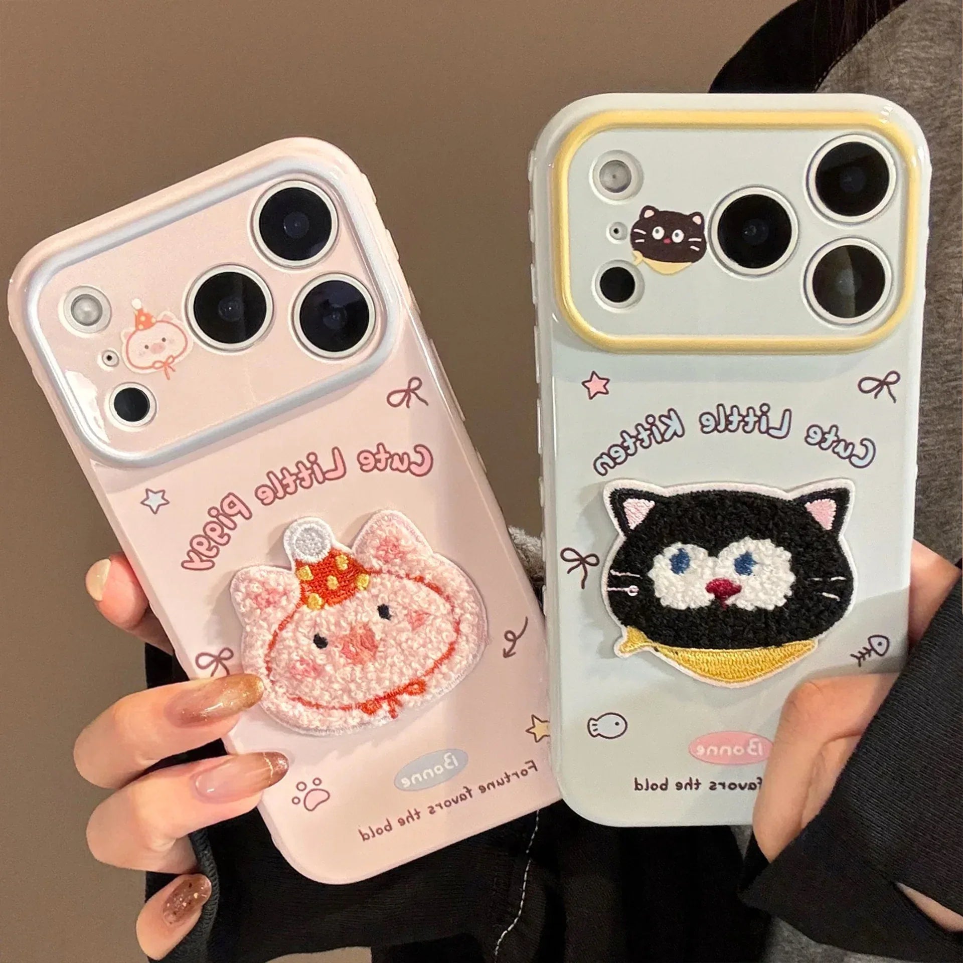 Cute 3D Plush Animal iPhone Case - Viexta