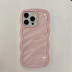 Big Wave Cream Pleated Drop-resistant iPhone Case - Viexta