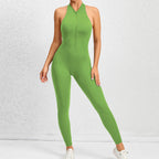 Zippered Yoga Fitness Jumpsuit Shapewear