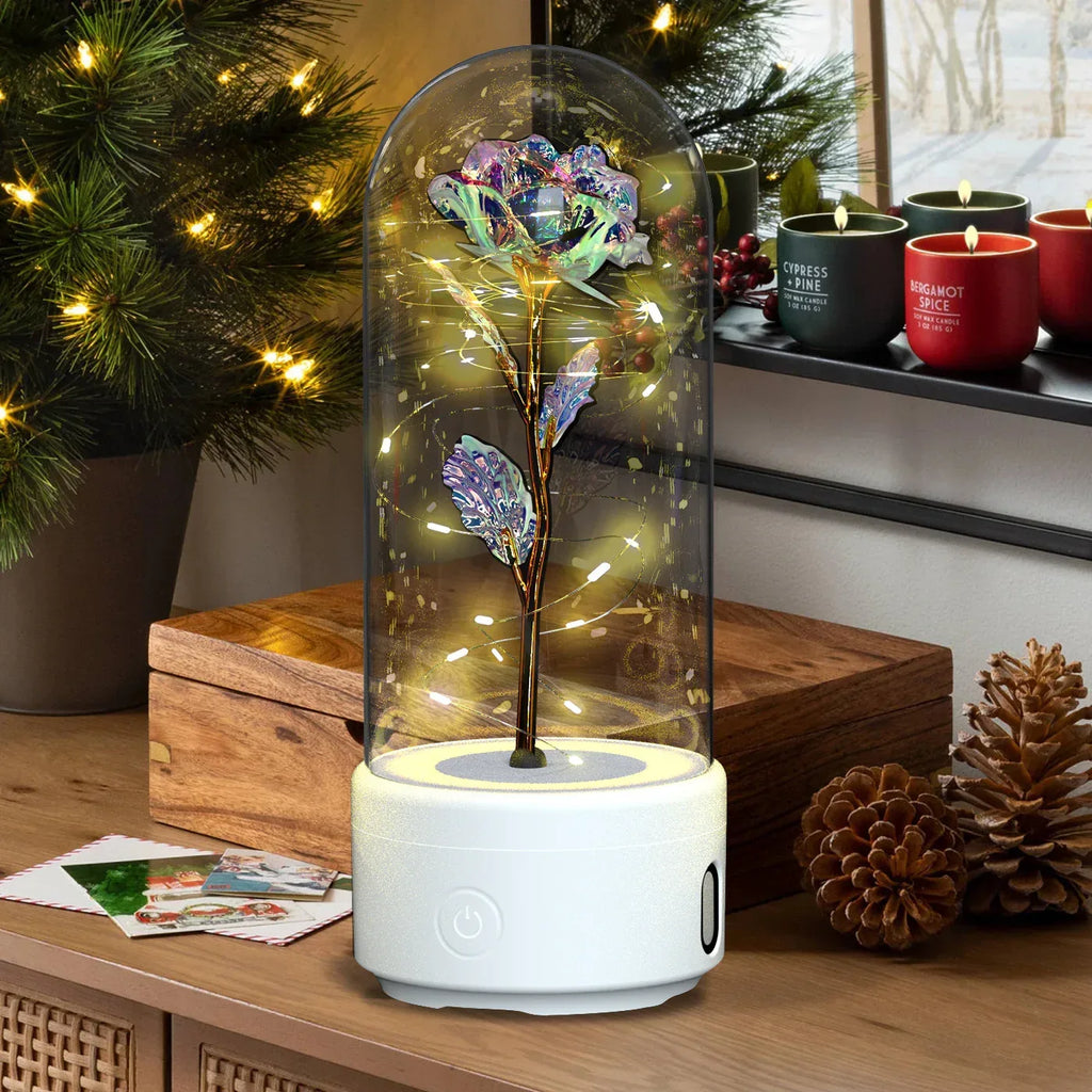 2 In 1 Rose LED Light with Bluetooth Speaker - Viexta