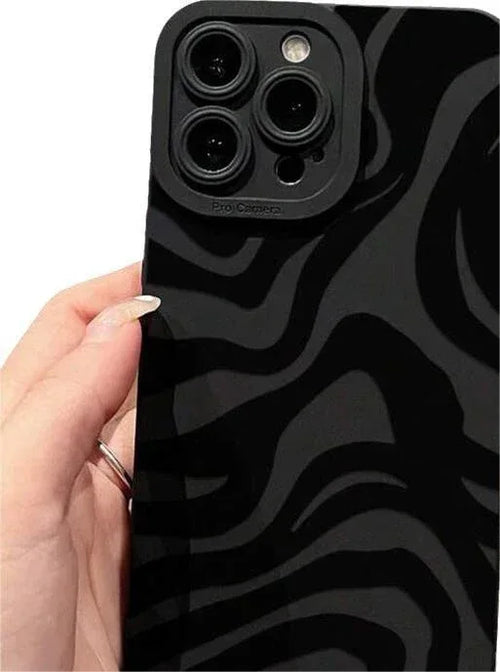 Black Striped Pupil iPhone Case - Viexta