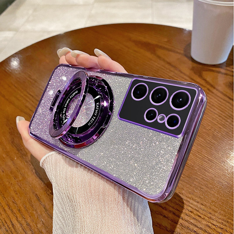 electroplating-phone-case-magnetic-bracket-samsung-gradient-case