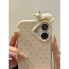 Cute Polka-dot Cat iPhone Case - Viexta
