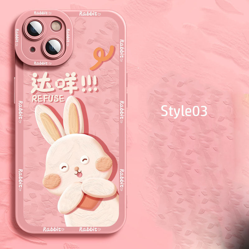 Silicone Cartoon iPhone Case