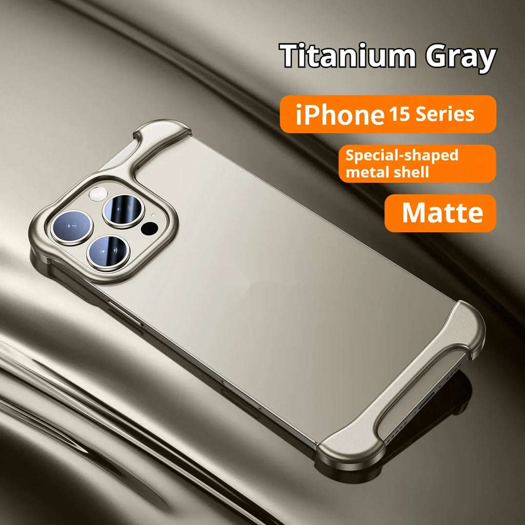 Seamless Shell Anti-fall Metal Corner iPhone Case - Viexta