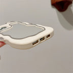 Cute Rabbit Ear Makeup Mirror iPhone Case - Viexta