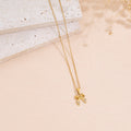 Rhinestone Bowknot Pendant Necklace