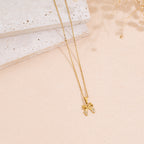Rhinestone Bowknot Pendant Necklace
