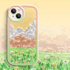 Oil Painting Flower iPhone Protective Case - Viexta