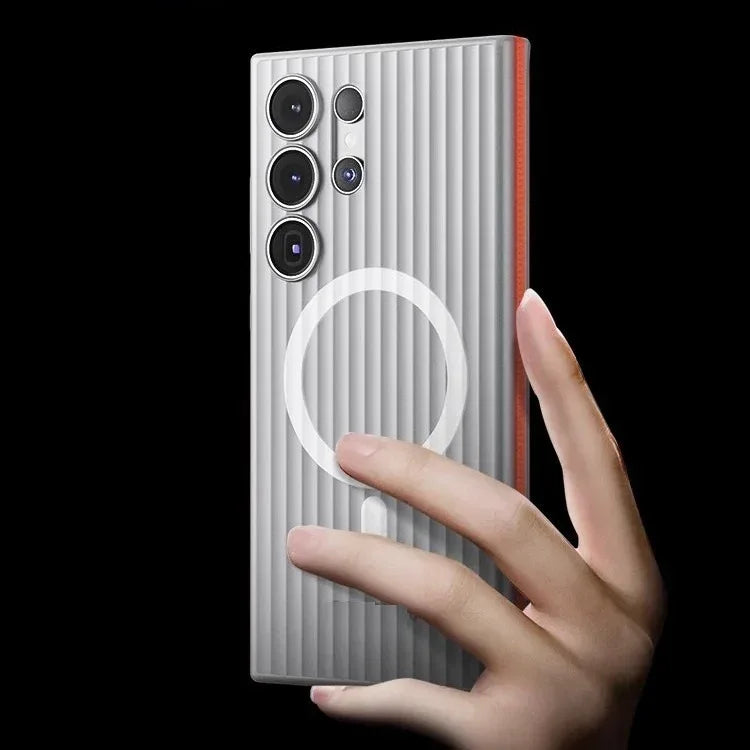 pc-non-slip-frosted-magnetic-samsung-phone-case - Viexta