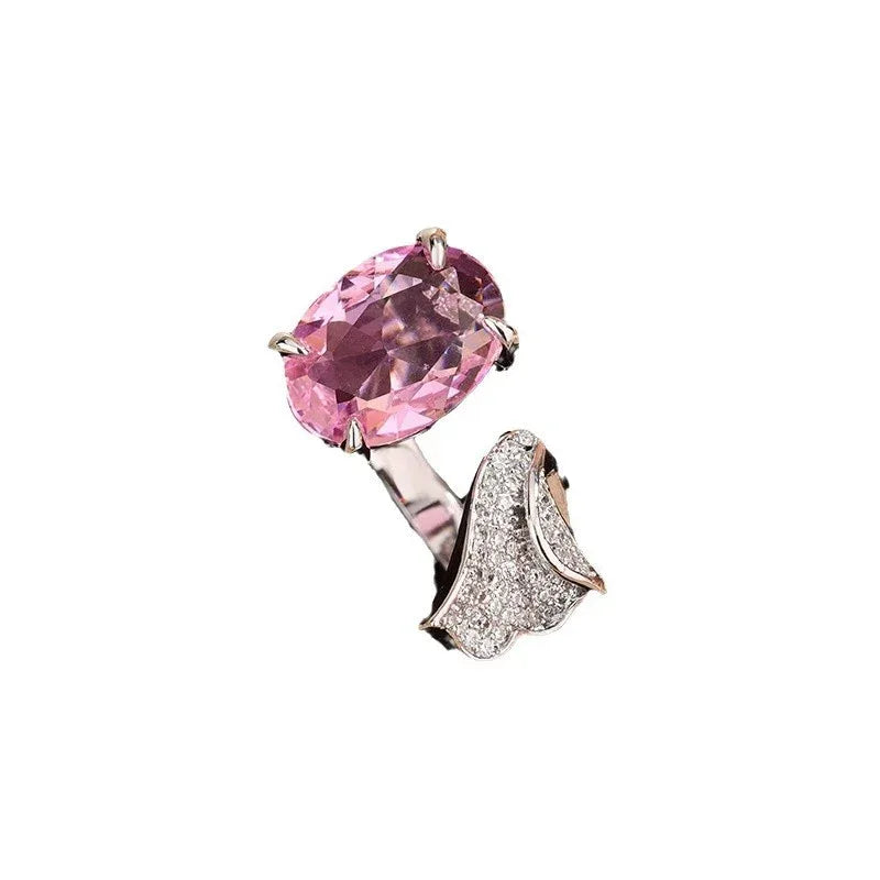 Tan Sang Blue Water Drop Pear Ring - Viexta