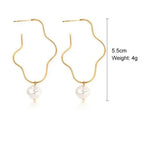 Korean Baroque Pearl Earrings - Viexta