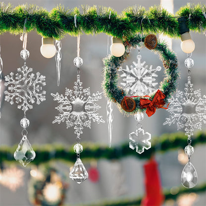 10pcs Christmas Tree Hanging Ice Strip