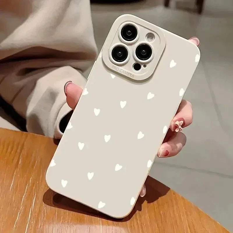 white-heart-mobile-iphone-shell - Viexta