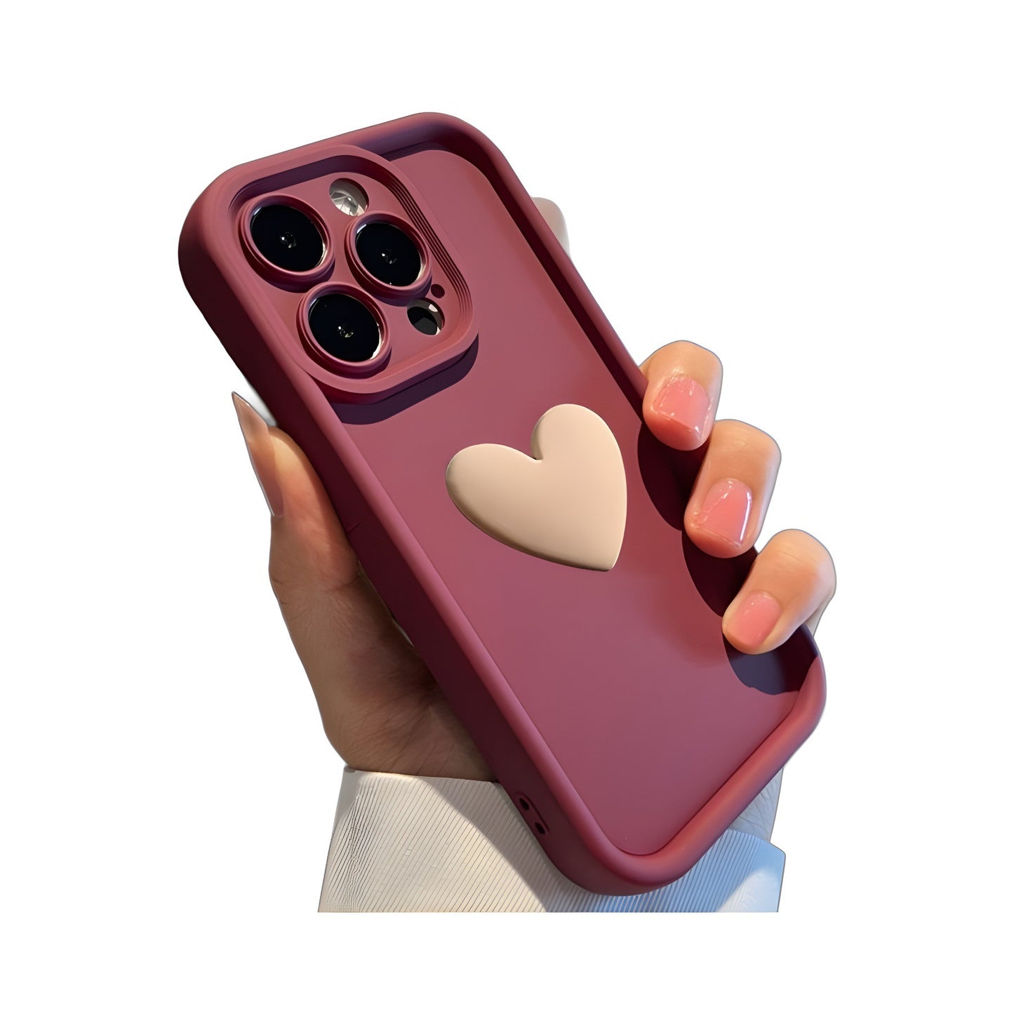 Love Skin-friendly Frosted Lens iPhone Case