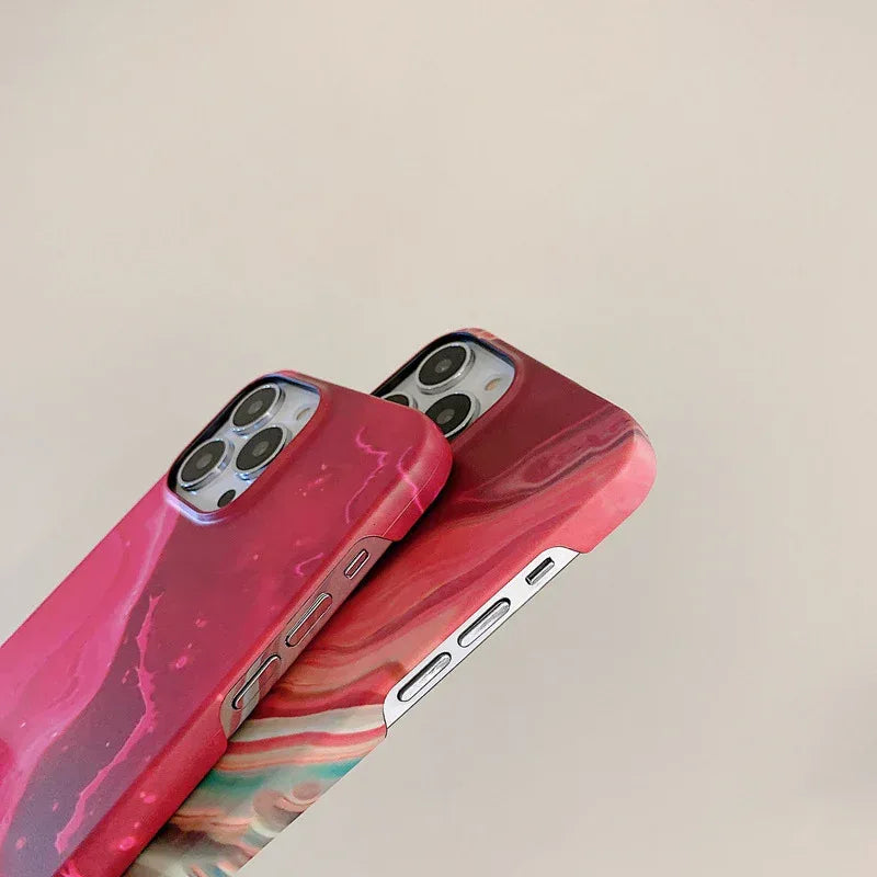 Water Sticker Marbling iPhone Case - Viexta
