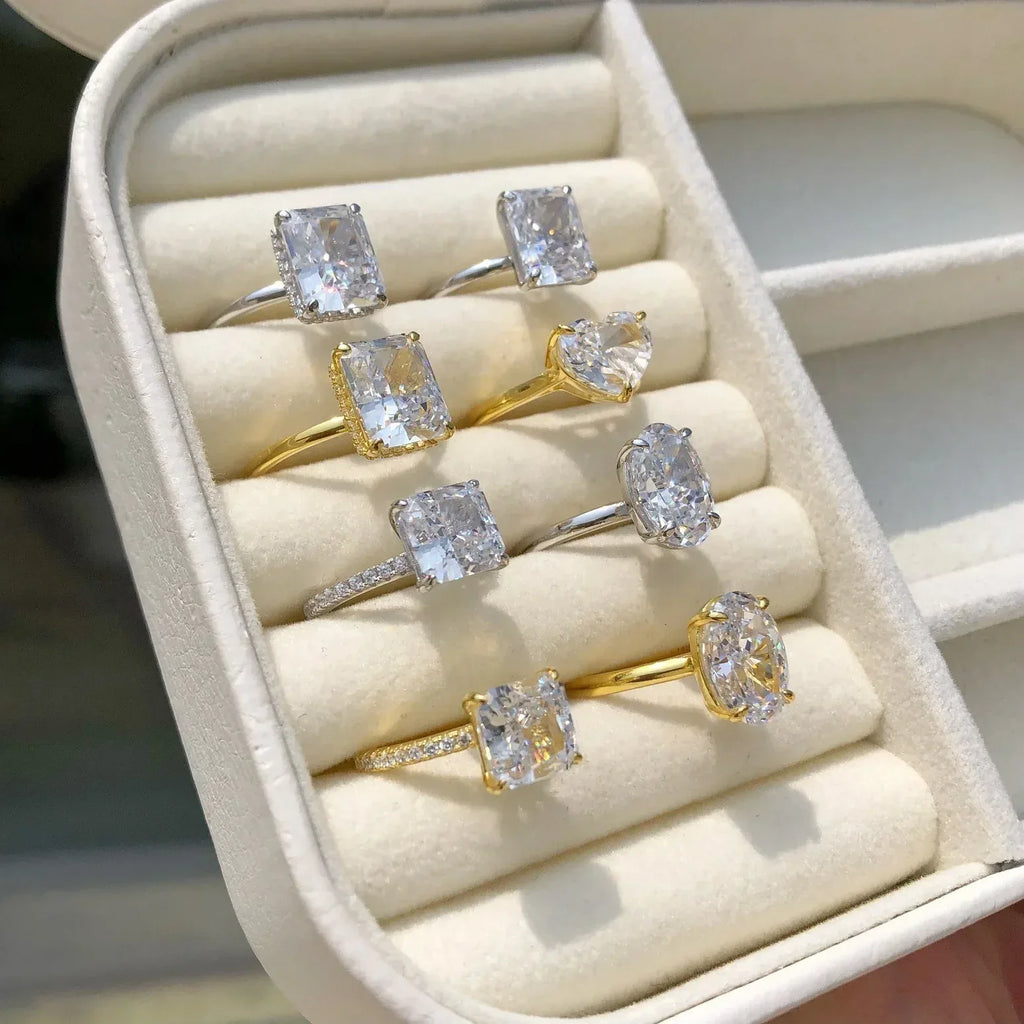 ice-flower-cut-zircon-inlaid-womens-sterling-silver-ring - Viexta