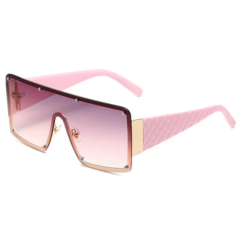 Women's Square Personality Large Frame Sunglasses - Viexta
