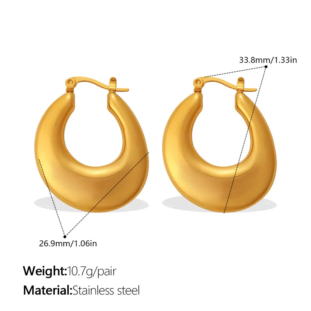 Metallic Gold Earrings