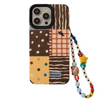 Retro Instagram-style Polka-dot Patchwork iPhone Case - Viexta