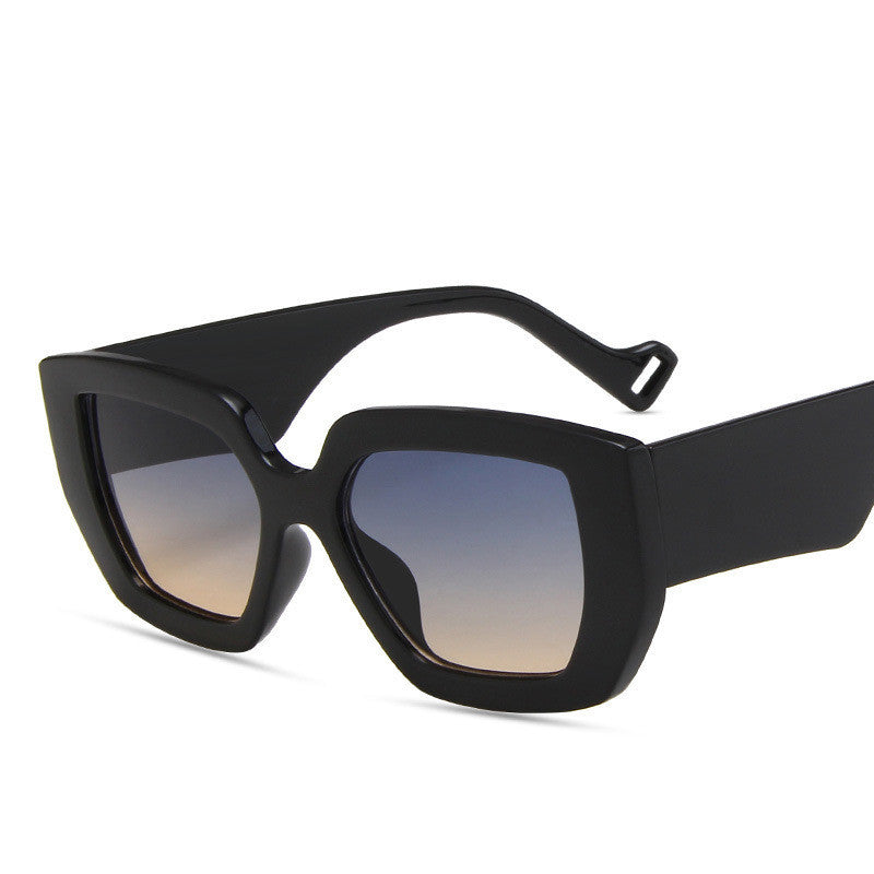 Side Polygon Contrast Sunglasses