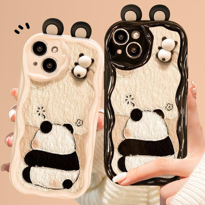 3D Panda iPhone Case