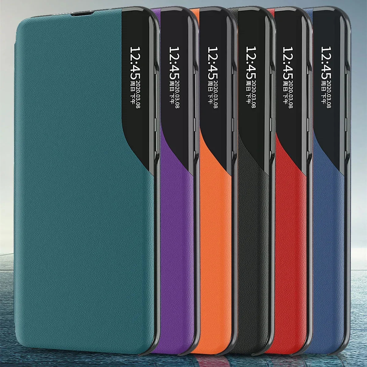 Magnetic Sleep Leather Case Flip Phone Case - Viexta