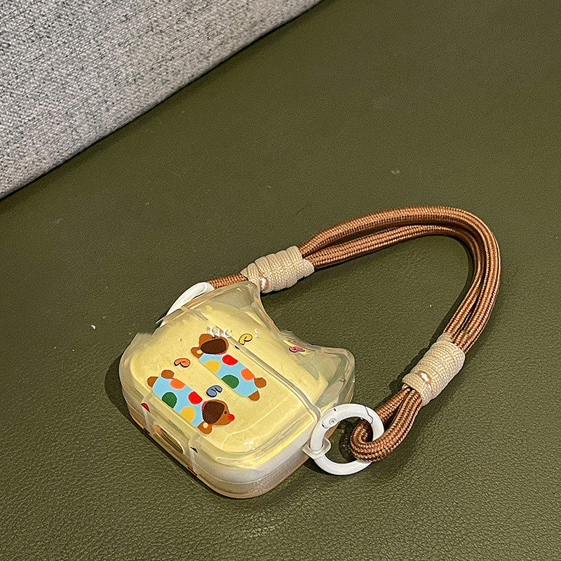 Cartoon Sausage Dog Wireless Bluetooth Headset Protective Cover