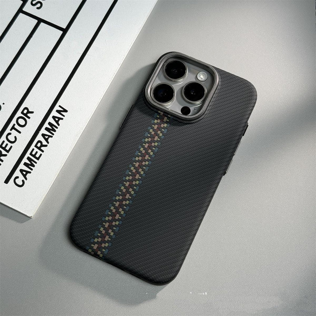 Kevlar Pattern Magnetic Hard Shell iPhone Cover - Viexta