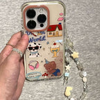 Retro Cute Dog Party iPhone Case