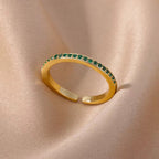 Zircon 18K Gold-plated Ring